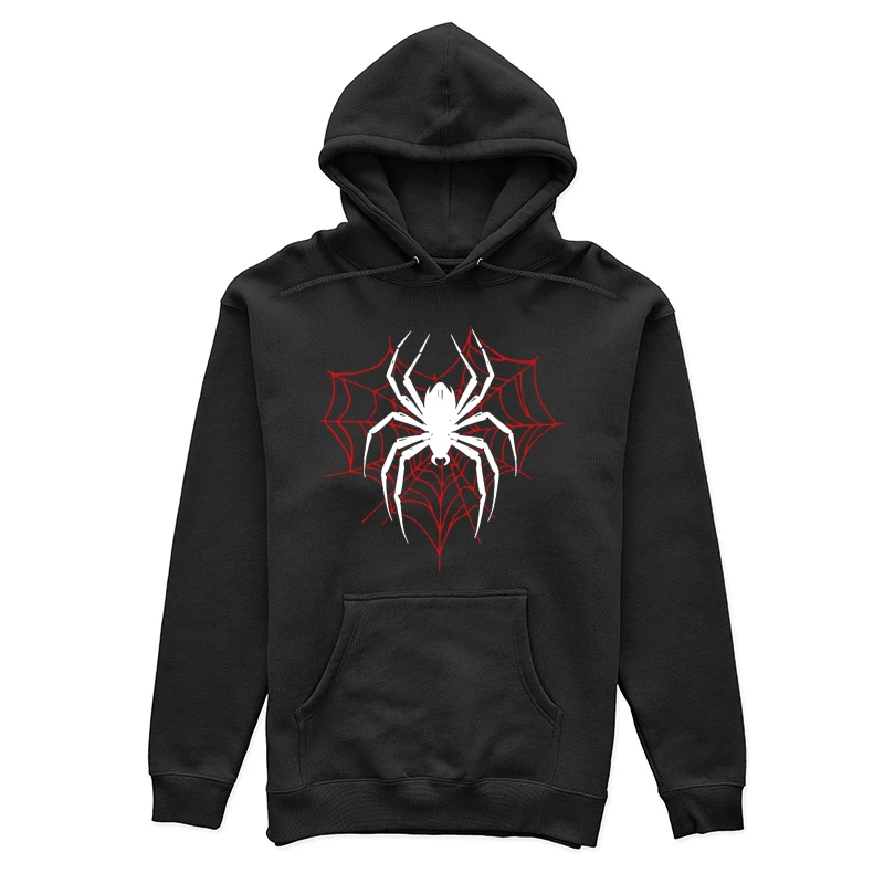 Spinne mit rotem Netz Damen Pullover Hoodie
