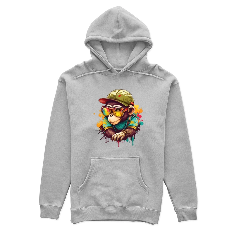 Stylischer Affe mit Sonnenbrille Damen Pullover Hoodie