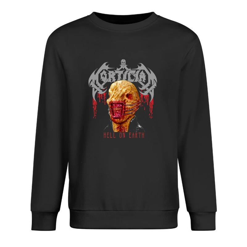 Mortician Hell On Earth Male Pullover Sweatshirt