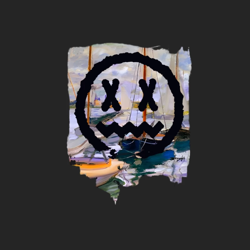 Peinture avec art du visage Femme Sweat-shirt à enfiler