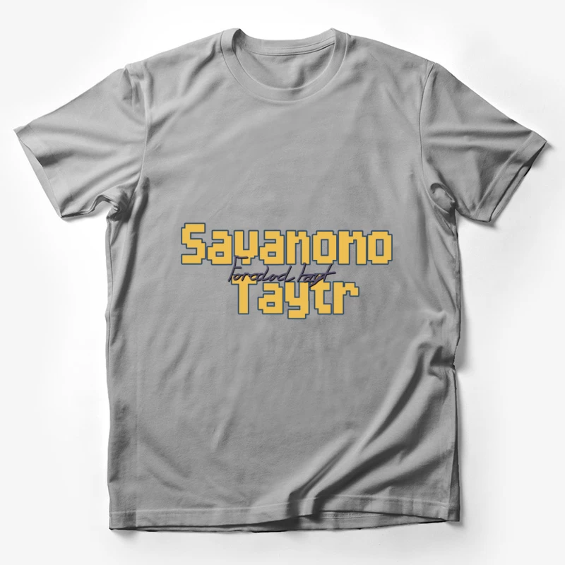 Blockschrift Design mit kreativer Typografie Herren T-Shirt