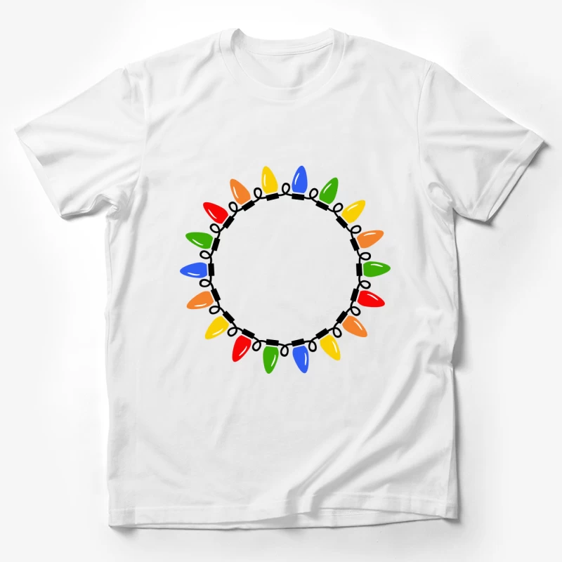 Cercle de Lumières Colorées Homme T-Shirt