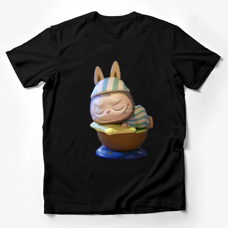 Schlafendes Tier in Schlafanzug Herren T-Shirt