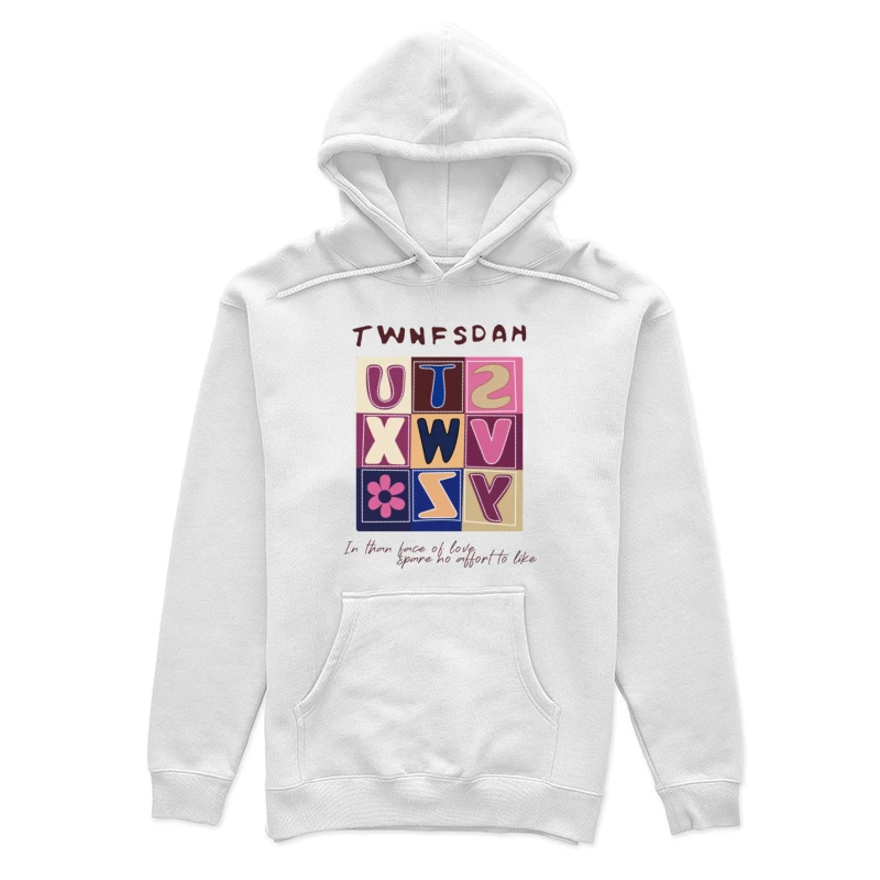 Bunte Buchstaben-Design mit inspirierendem Zitat Damen Pullover Hoodie