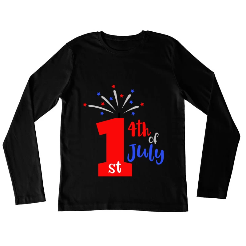 Célébration du Premier 4 Juillet Femme Manches Longues T-Shirt