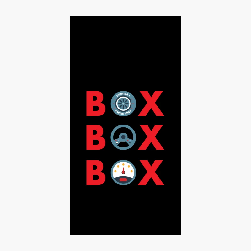 Formula 1 Racing Elements: Tires, Steering, and Speed iPhone Case