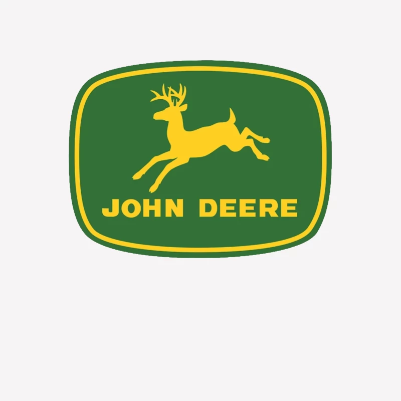 John Deere Classic Green and Yellow Logo with Leaping Deer Female T-Shirt