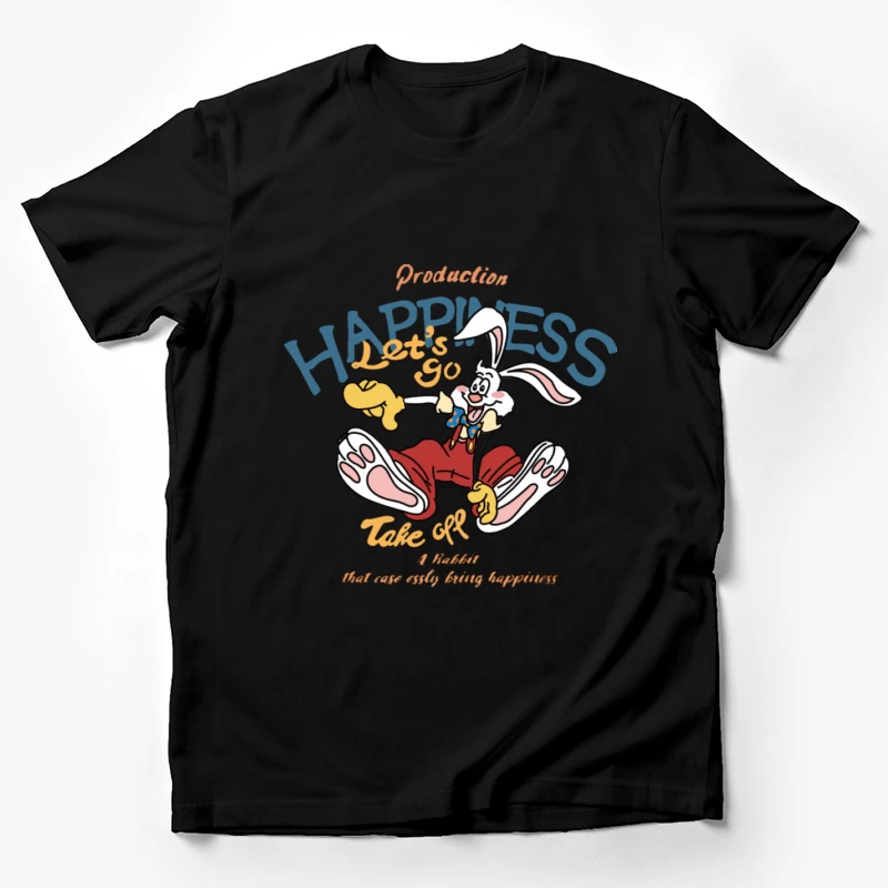 Glückliche Hasenabenteuer Herren T-Shirt