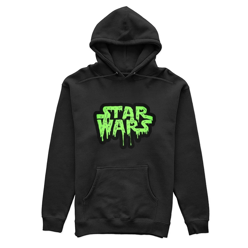 Grüne Tropfen-Star Wars-Logo Damen Pullover Hoodie