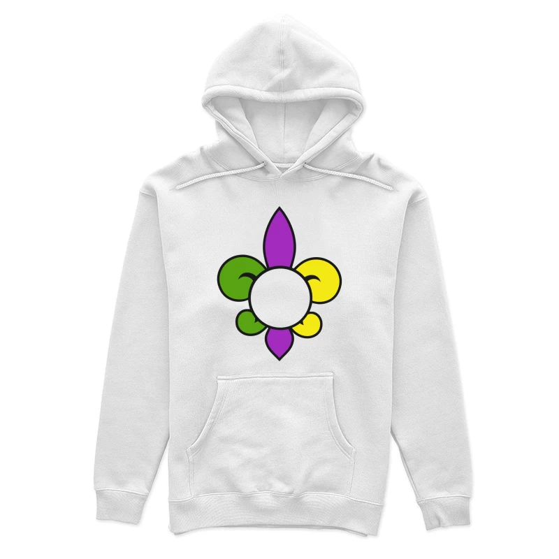 Fleur de lis multicolore Femme Sweat à capuche