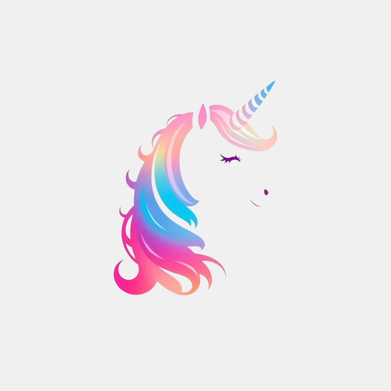 Rainbow Pastel Unicorn Silhouette Male Tank Top