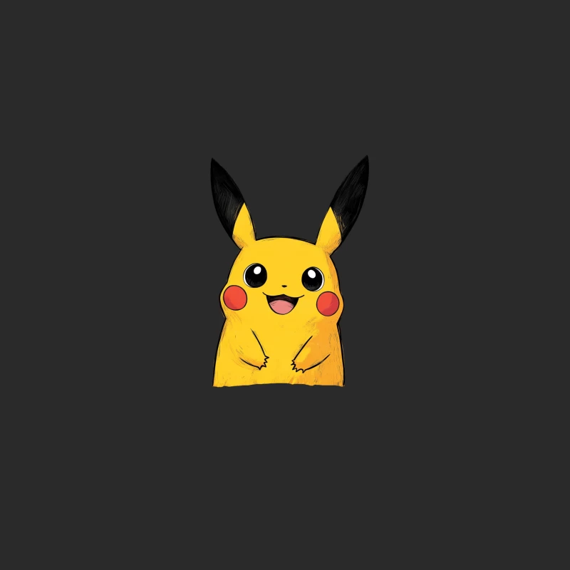 Smiling Pikachu: Iconic Yellow Pokemon Mascot Baseball Cap