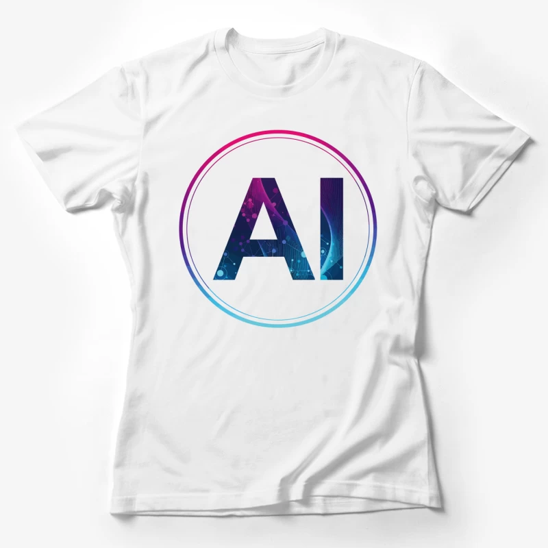 Futuristic AI Network – A Vision of Digital Innovation Female T-Shirt