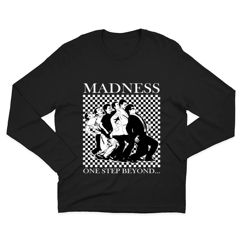 Madness "One Step Beyond" Album Art with Dancing Figures Male Long Sleeve T-Shirt