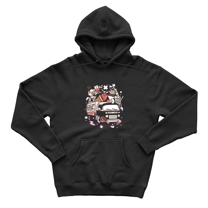 Camion de crème glacée rétro Homme Sweat à capuche
