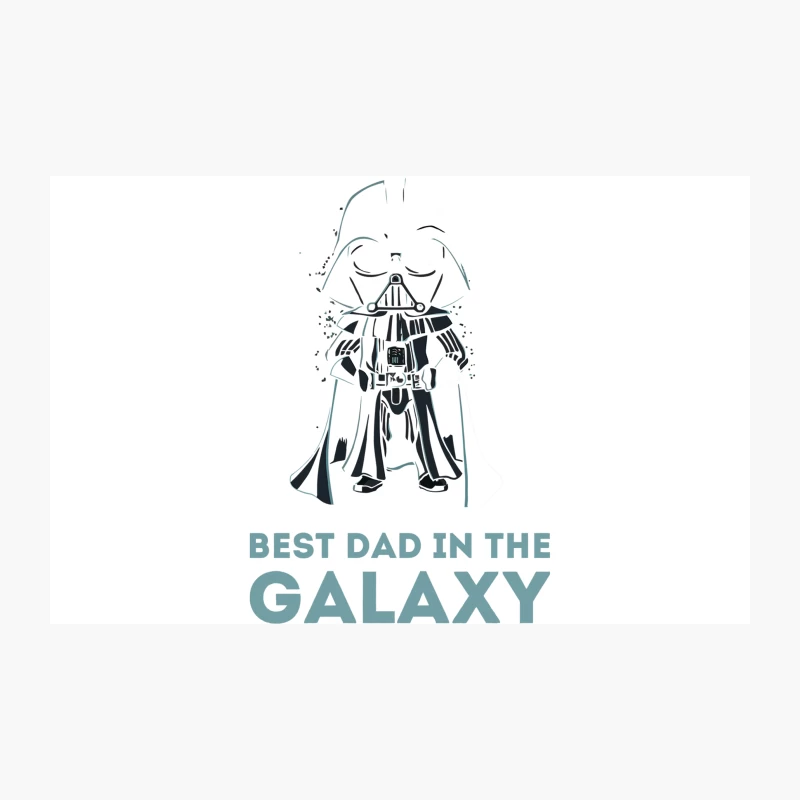 Star Wars-Inspired "Best Dad in the Galaxy" Darth Vader Illustration Travel Mug