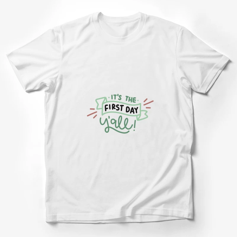 Premier jour avec enthousiasme Homme T-Shirt