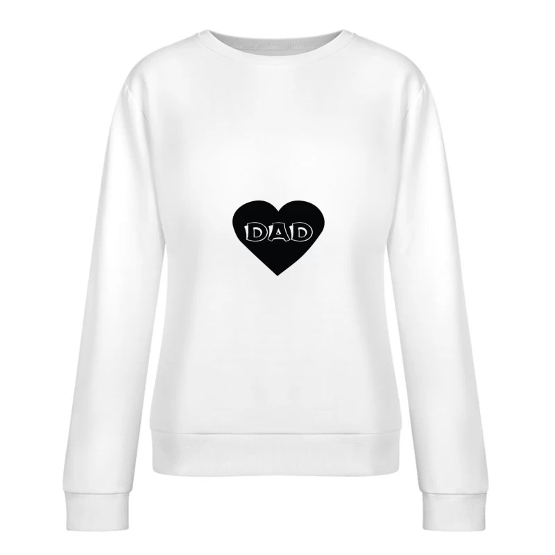 Cœur avec le mot 'PAPA' Femme Sweat-shirt à enfiler