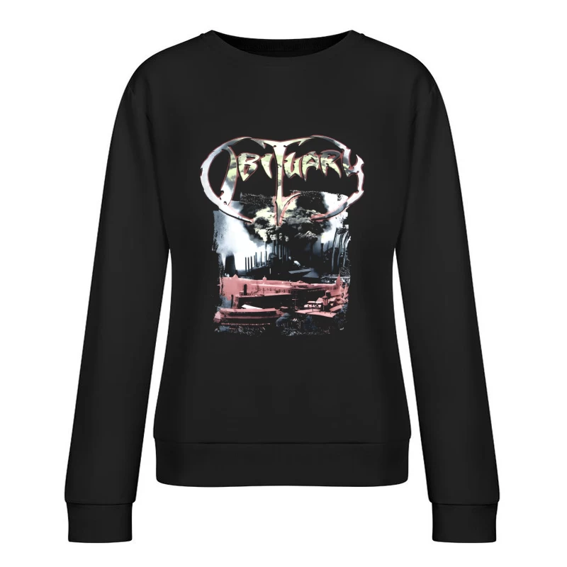 Obituary World Demise Female Pullover Sweatshirt