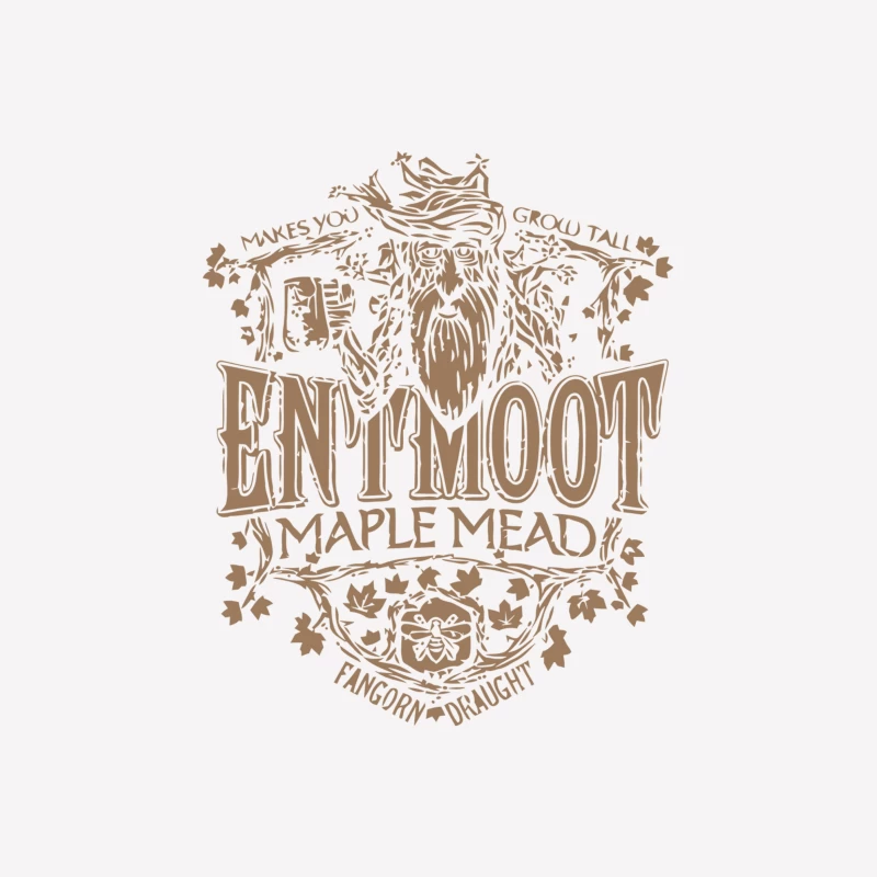 Entmoot Maple Mead: A Fangorn Draught Fantasy Illustration Female T-Shirt