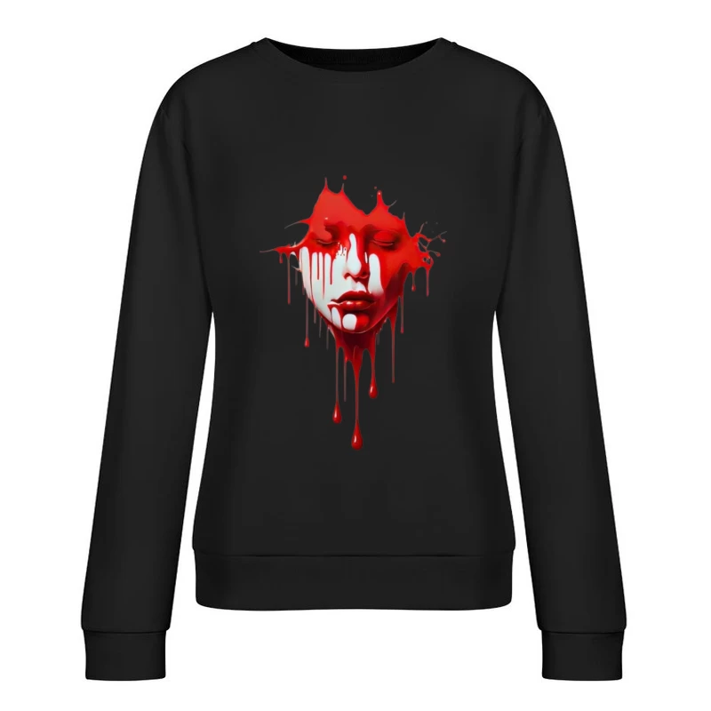 Bloody girl Female Pullover Sweatshirt