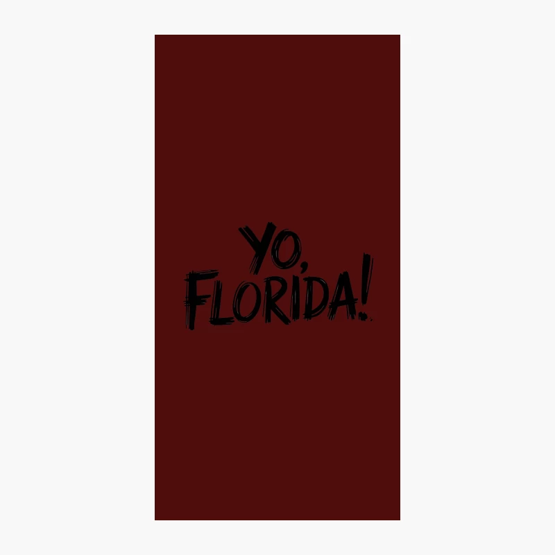 Yo Florida: Brush Stroke Typography Greeting iPhone Case