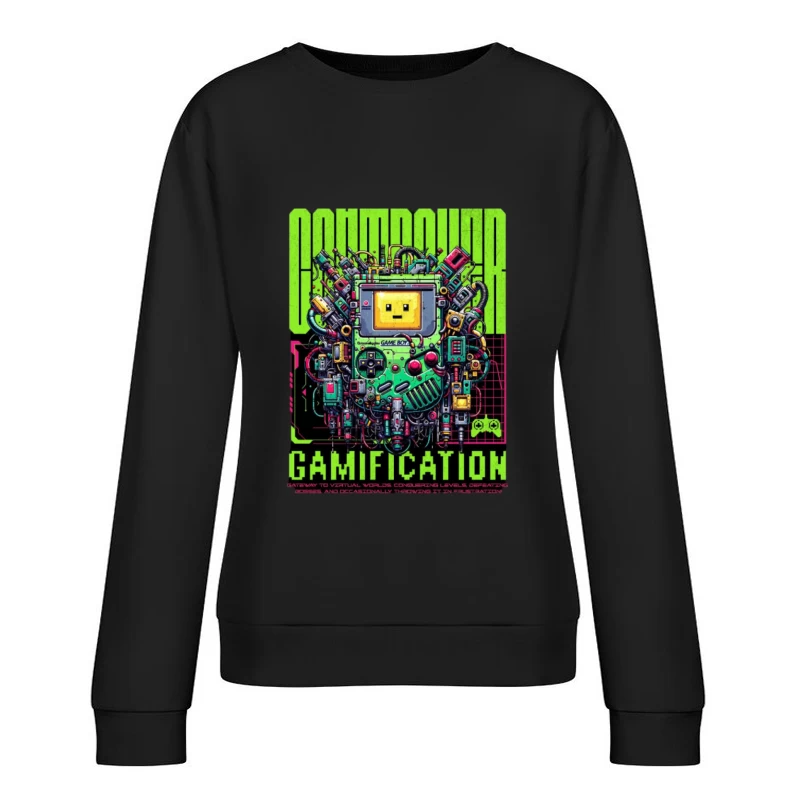 Retro-Gaming mit Gamification-Design Damen Pullover Sweatshirt