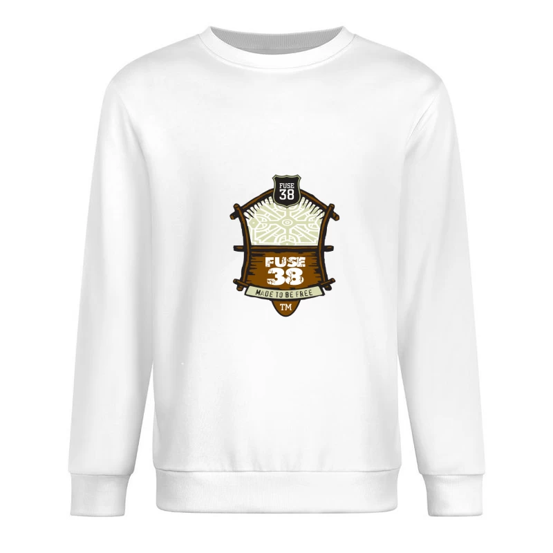 Logo Fuse 38: Design Rustique Libertaire Homme Sweat-shirt à enfiler