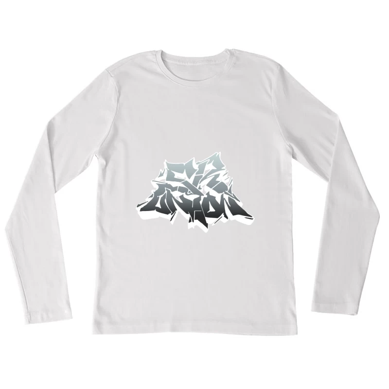 Graffiti-Kunstwerk mit abstraktem Design Damen Langarm T-Shirt