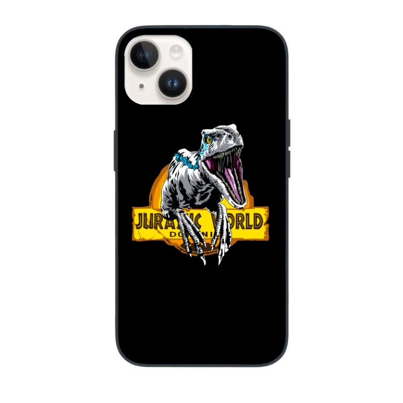 Jurassic World Velociraptor Logo iPhone Case