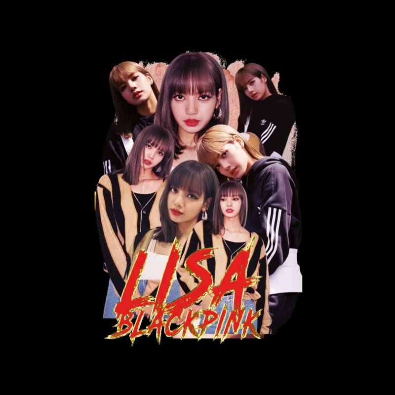Lisa from BLACKPINK - K-pop Idol and Fashion Icon Mouse Pad