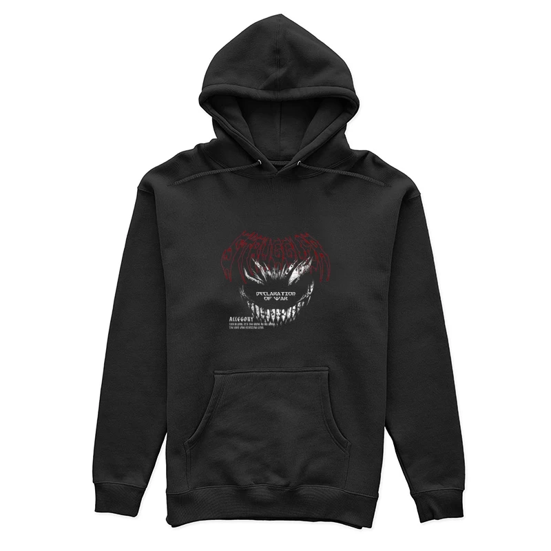 Schreckliches Lächeln im Kriegsdesign Damen Pullover Hoodie