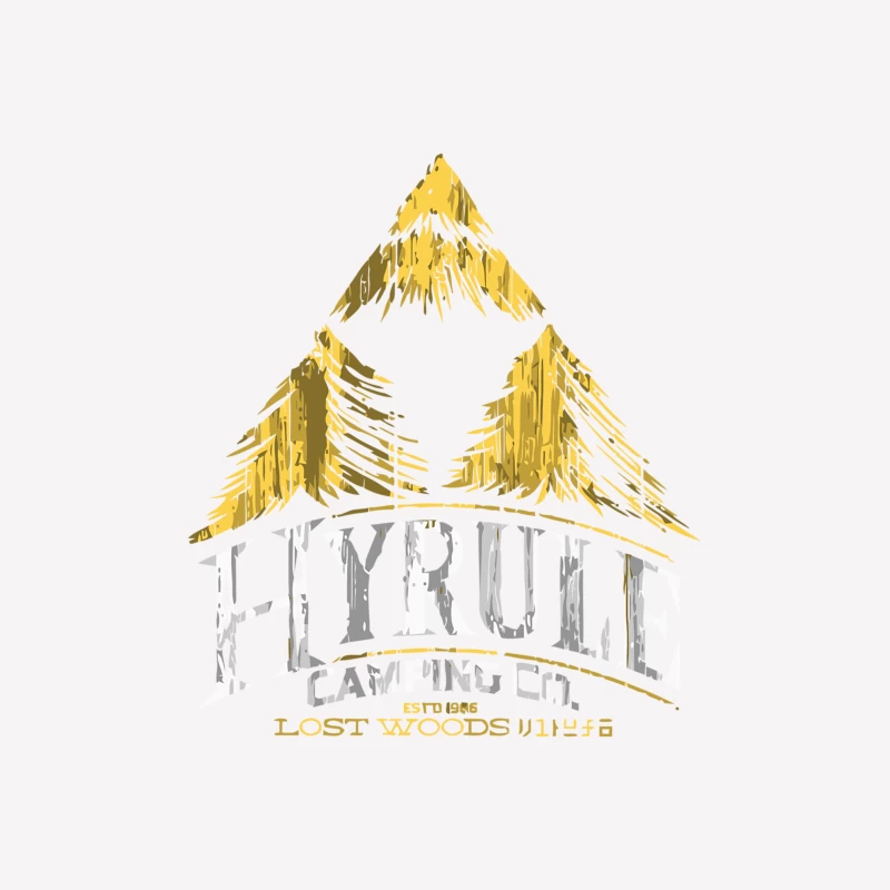 Vintage Triangle Forest Camping Logo Female T-Shirt