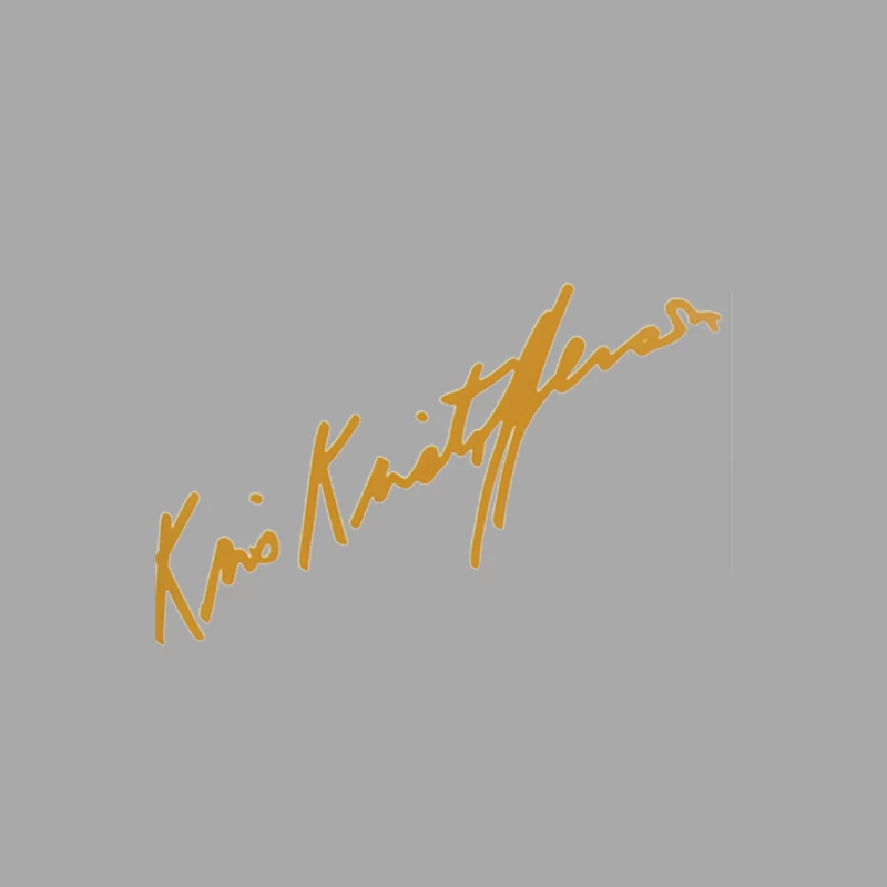 Gold Handwritten Signature Autograph Female Pullover Hoodie