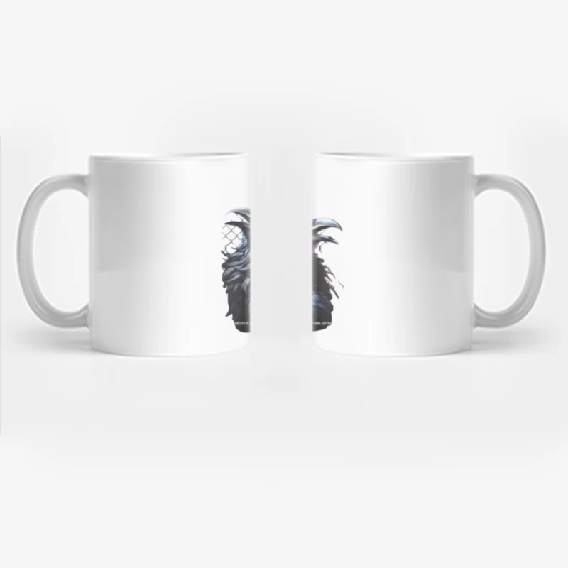 Gothic Raven Art with Game of Thrones Quote Coffee Mug