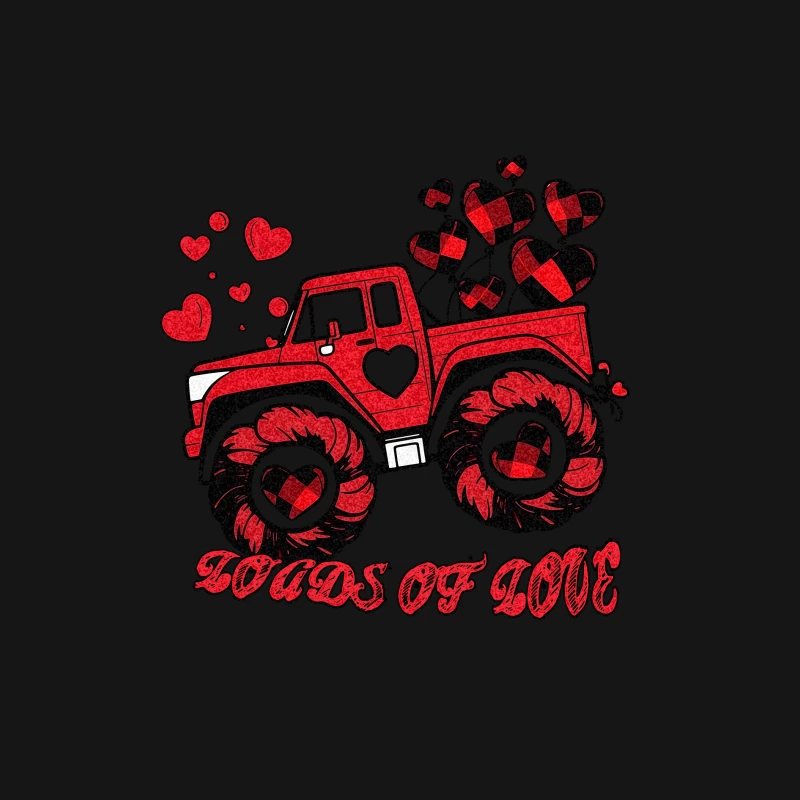 Mädchen-Monstertruck voller Liebe Damen Langarm T-Shirt