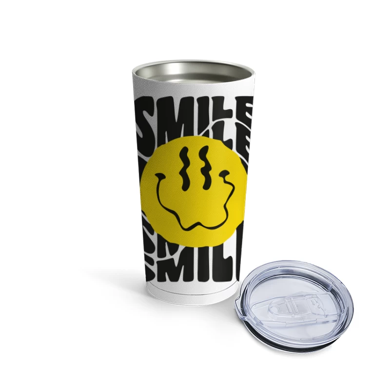 Trippy Smile – Psychedelic Vibes Travel Mug