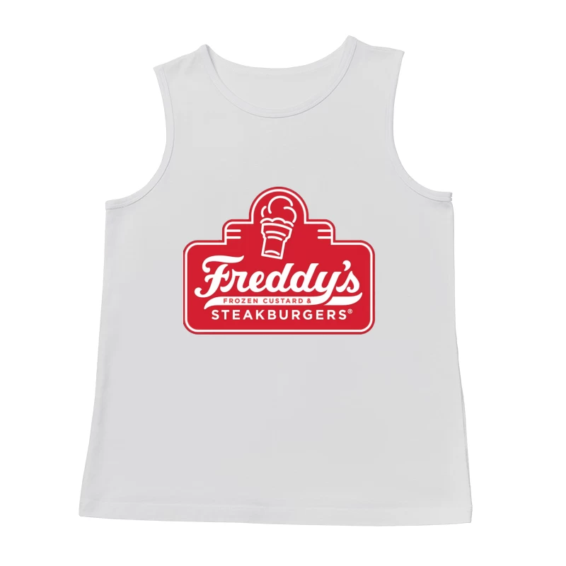 Freddy's Frozen Custard & Steakburgers Restaurant Logo Male Tank Top