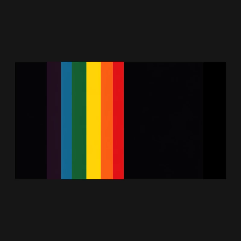 Vibrant Rainbow Spectrum: Symbol of LGBTQ+ Pride Desk Mat