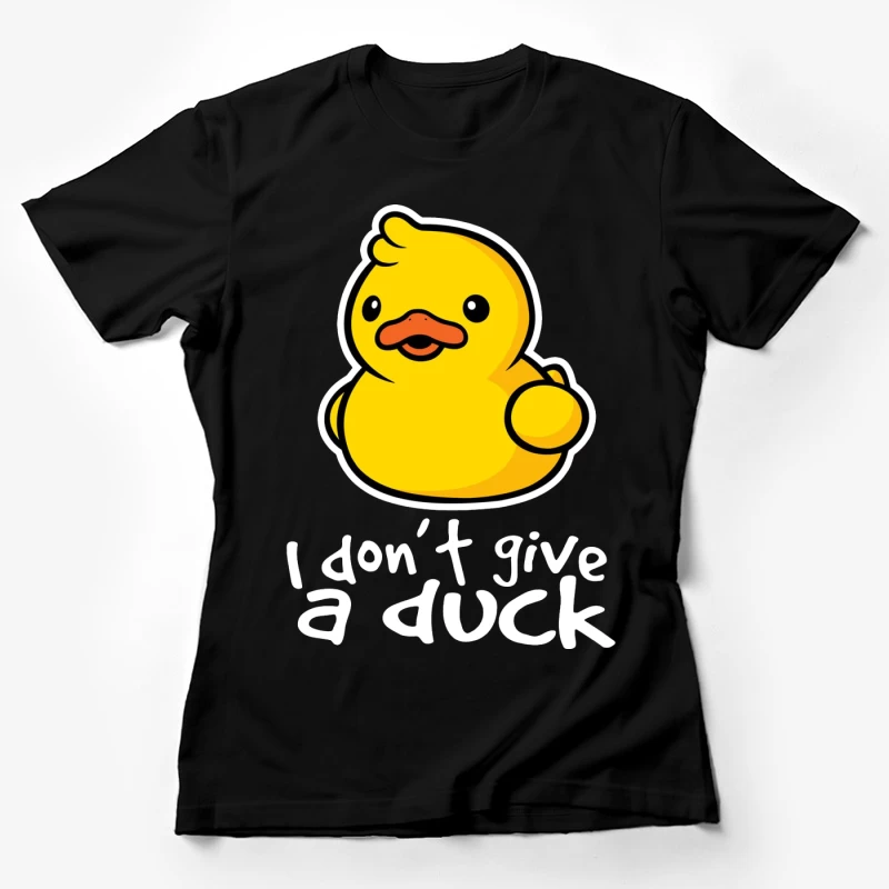 Niedliche Ente mit lustigem Spruch Damen T-Shirt