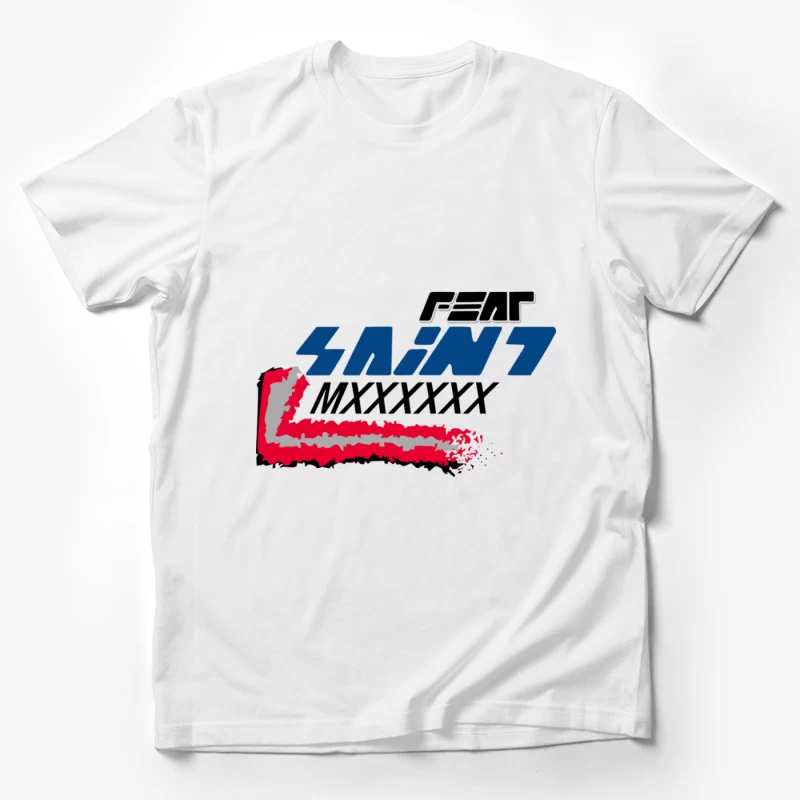 Futuristisches Grafikdesign mit Text Herren T-Shirt