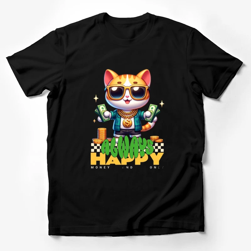 Chat riche avec de l'argent Homme T-Shirt