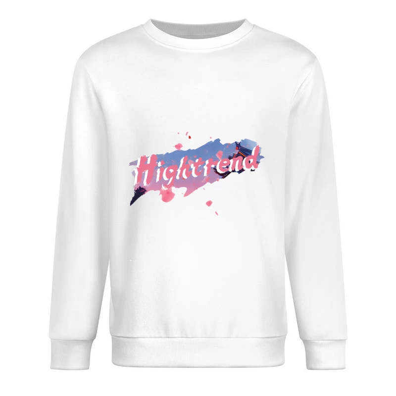 Moderner Schriftzug mit Farbspritzern Herren Pullover Sweatshirt