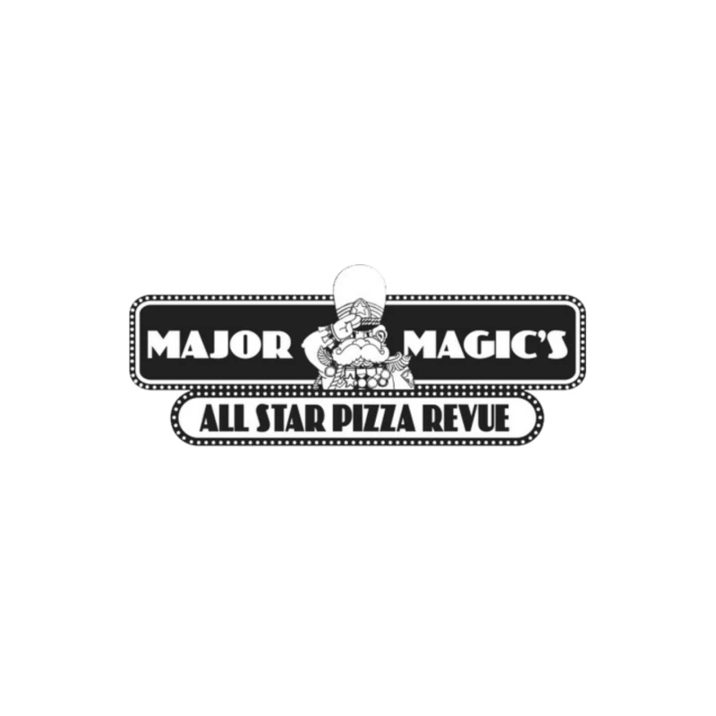 Major Magic's All Star Pizza logo Mouse Pad