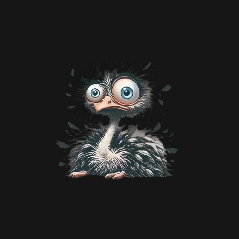 Oiseau confus aux grands yeux Femme T-Shirt