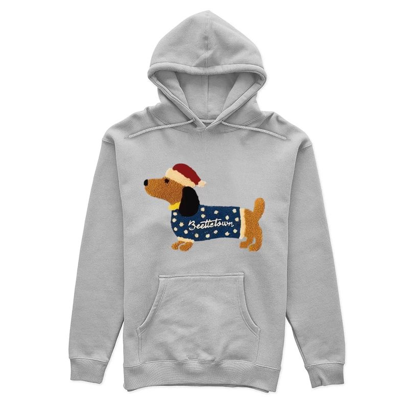 Weihnachtshund mit Pullover Damen Pullover Hoodie