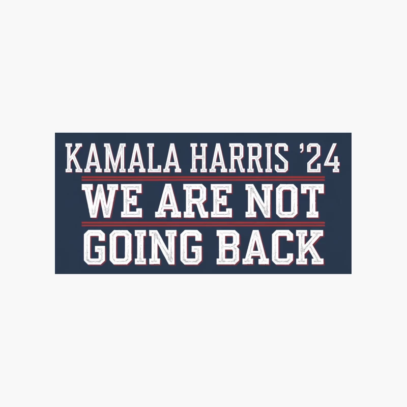 Kamala Harris 2024 Campaign Slogan: Bold Typography on Blue Cotton Tote Bag