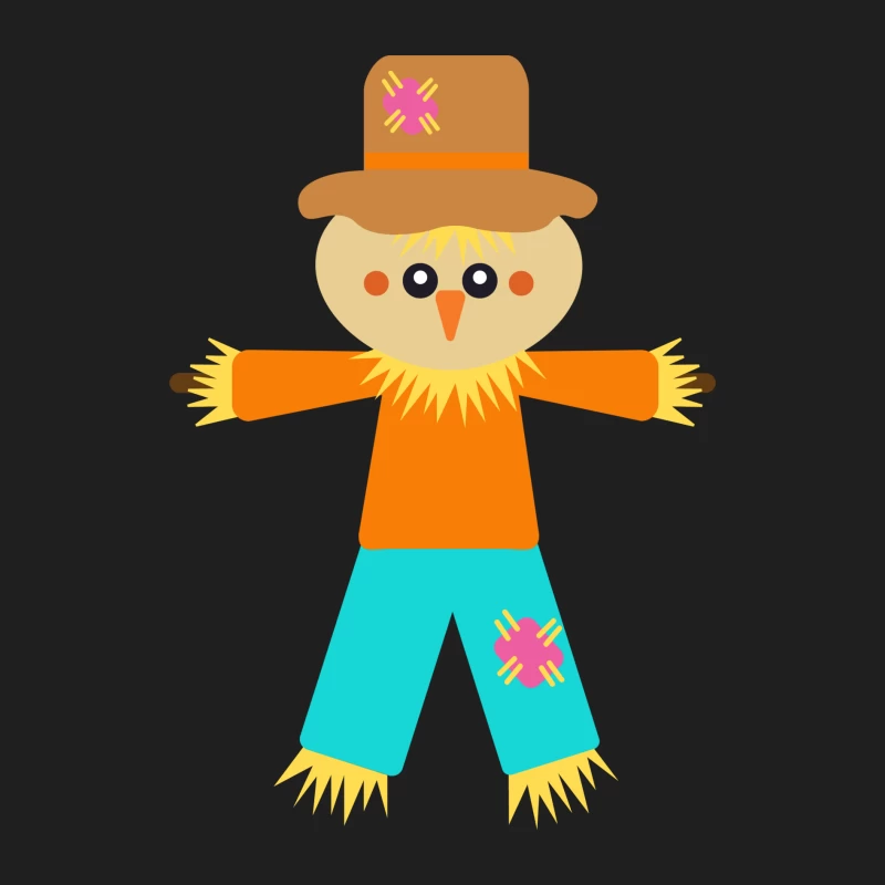 Épouvantail coloré avec chapeau Homme Débardeur