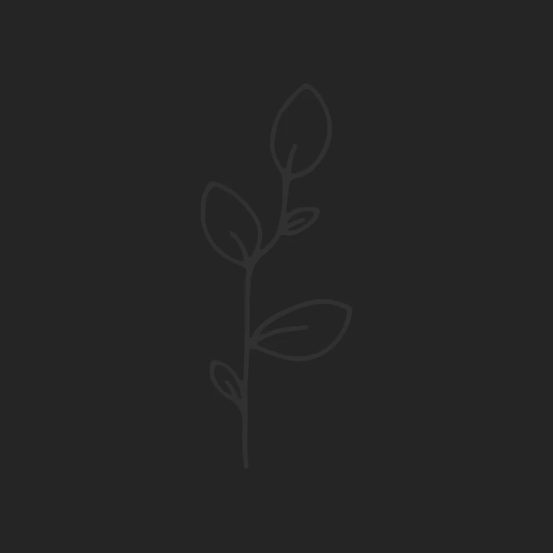 Dessin minimaliste d'une branche Femme Sweat-shirt à enfiler