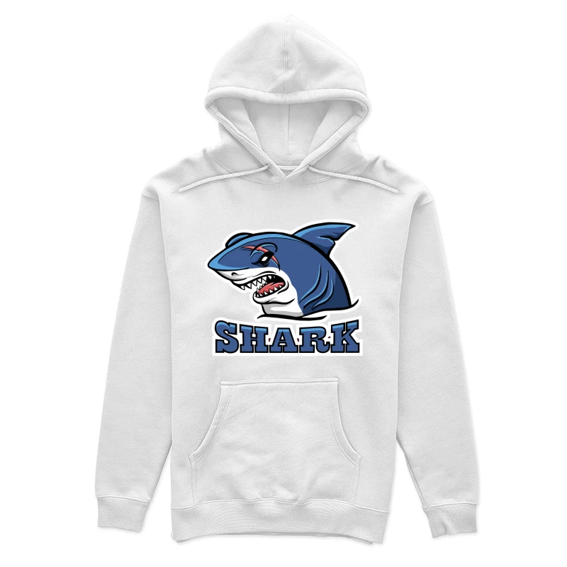 Aggressives Haifisch-Emblem Damen Pullover Hoodie
